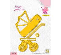 Nellie's Choice Matrice de Découpe avec Gaufrage-Landau-3 Pcs-8 x 8 cm Stamping Matériel-Cutting Dies pour Scrapbooking Accessoires, Cartes et Décorations, Jaune, 80x80mm