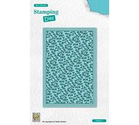 Nellie's Choice Matrice de Découpe avec Gaufrage-Rectangle Branches-9,5 x 14 cm Stamping Matériel-Cutting Dies pour Scrapbooking Accessoires, Cartes et Décorations, Bleu, 95x140mm