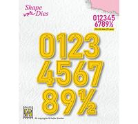 Nellie's Choice Matrice de Découpe Chiffres - 11 Pcs de 1,5 x 2,4 cm - Scrapbooking Matériel - Cutting Dies pour Scrapbooking Accessoires, Cartes et Décorations