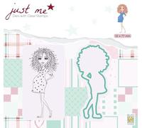 Nellie's Choice Matrice de Découpe et Tampon Transparent - Femme Enceinte de 3,2 x 7,7 cm - Scrapbooking Matériel - Cutting Die et Clear Stamp pour Scrapbooking Accessoires, Cartes et Décorations