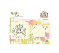 Nellie's Choice Matrice de Découpe et Tampon Transparent Noël - Animal de 5,8 x 5,8 cm - Scrapbooking Matériel - Cutting Die et Clear Stamp pour Scrapbooking Accessoires, Cartes de Noël et Décorations