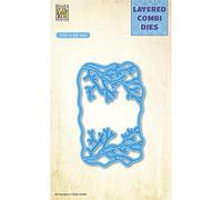 Nellie's Choice Matrice de Découpe-Layered Pâques Couche A-10,1 x 6,6 cm Matériel-Cutting Dies pour Scrapbooking Accessoires, Cartes et Décorations, Bleu, 101x66mm