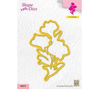 Nellie's Choice Matrice de Découpe Orchidée-7,7 x 11,9 cm Matériel-Cutting Dies pour Scrapbooking Accessoires, Cartes et Décorations, Jaune, 77x119mm