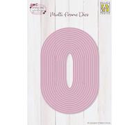 Vaessen Creative Nellie's Choice Matrice de Découpe Ovale-14 Multi Frame 1,3 x 6 à 9 x 13,5 cm Matériel-Cutting Dies pour Scrapbooking Accessoires, Cartes et Décorations, Rose, Taille unique