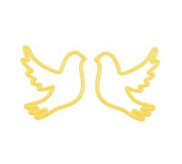 Nellie's Choice Matrice de Découpe-Pigeons-2 Pcs-4,5 x 9,5 cm Matériel-Cutting Dies pour Scrapbooking Accessoires, Cartes et Décorations, Jaune, 45x95mm