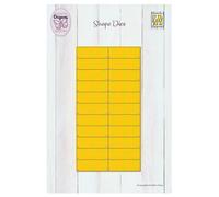 Nellie's Choice Matrice de Découpe Pliable-Folding Motif Origami 3D-20,6 Matériel-Cutting Dies pour Scrapbooking Accessoires, Cartes et Décorations, Jaune, 20,6 x 10,7 cm