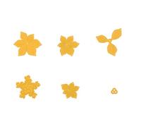 Nellie's Choice Matrice de Découpe Poinsettia Étoile de Noël - 6 Pcs de 1,1 x 1,1 à 5,2 x 5,7 cm - Scrapbooking Matériel - Cutting Dies pour Scrapbooking Accessoires, Cartes et Décorations