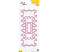 Nellie's Choice Matrice de Découpe Rectangle-6 Multi Frame 8 x 20,5 cm Matériel-Cutting Dies pour Scrapbooking Accessoires, Cartes et Décorations, Rose, 80x205mm