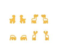 Nellie's Choice Matrice de Découpe Rennes-8 Pcs de 1,9 x 2,8 cm Matériel-Cutting Dies pour Scrapbooking Accessoires, Cartes et Décorations, Jaune, 18x32 / 23x30 / 19x28 / 17x21mm