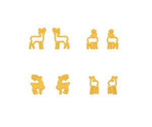 Nellie's Choice Matrice de Découpe Rennes-8 Pcs de 2,3 x 2,9 cm Matériel-Cutting Dies pour Scrapbooking Accessoires, Cartes et Décorations, Jaune, 13x25 / 15x27 / 23x29 / 18x27mm
