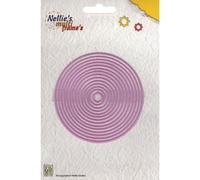 Nellie's Choice Matrices de Découpe - Cercle - 12 Pcs de ⌀ 2,2 cm à ⌀ 9 cm - Scrapbooking Matériel et Accessoires pour Loisirs Créatifs - Cutting Dies pour Cartes