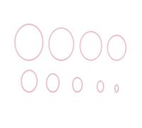 Nellie's Choice - MFD125 - Matrice de Découpe Ovale, 9 Multi Frame Dies de 11 x 14.1 cm, Scrapbooking Matériel, Cutting Dies pour Scrapbooking Accessoires, Cartes et Décorations