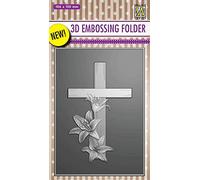 Nellie's Choice Pochoir de gaufrage 3D avec Lilies 106 x 150 mm