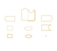 Nellie's Choice - SD185 - Matrice de Découpe Étiquettes, 8 Pcs de 1.8 x 2.7 cm à 8.2 x 7.7 cm, Scrapbooking Matériel, Cutting Dies pour Scrapbooking Accessoires, Cartes et Décorations