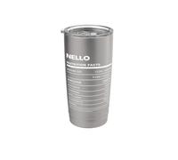 Nello Valeur Nutritive Nom Drôle Gobelet isotherme en acier inoxydable double paroi
