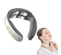 Neloa - Masseur cervical de relaxation Cervical 6 Modes 9 Niveaux, 4 Têtes d'impulsions, Chauffage à Température Constante, pour hommes et femmes, pour le bureau et la maison