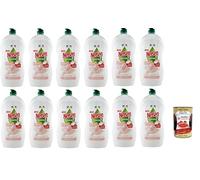 Nelsen Burro di Karitè Detersivo per Piatti Liquide vaisselle au beurre de karité Dégraisse en profondeur et a un effet rafraîchissant sur la vaisselle 12 x 850 ml + Italian Gourmet Polpa 400 g