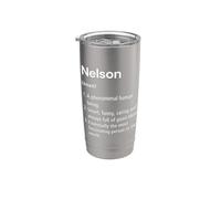 Nelson Définition du nom Dictionnaire amusant Gobelet isotherme en acier inoxydable double paroi