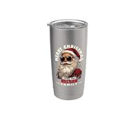 Nelson Family Costume de Père Noël assorti pour fête de Noël Gobelet isotherme en acier inoxydable double paroi