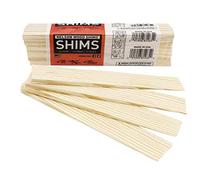 Nelson Wood Shims - Lot de cales en bois de 20,3 cm, bois naturel haute performance, 100 % séché au four - 1 paquet (12 cales au total)