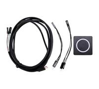 Nelsonerty Bouton d'alimentation PC Interrupteur d'alimentation Bureau Bouton Démarrage Externe PC Bouton Marche/Arrêt Bouton Réinitialisation Automatique Magnétique Coque Métallique RVB