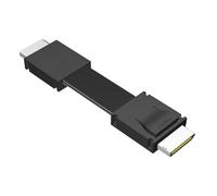 Nelsonerty Câble de Transfert PCIe 4.0 Mâle vers Mâle pour Station d'accueil GPU Externe, Carte Graphique, Serveur PC pour Câble Adaptateur Oculink 25 cm