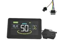 Nelsonerty H6C Écran LCD pour Vélo Électrique Mètre 24V-60V et Écran Couleur pour Panneau LCD pour Scooter avec UART USB pour Accessoires pour Pièces de Vélo Électriques (SM 5 + 2PIN)