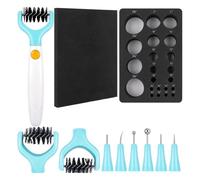 Nelsonerty Kit D'Outils de Sculpture sur Papier et Pinceau pour la Fabrication de Cartes Outils de Fleurs en Papier pour Créer des Fleurs Dimensionnelles