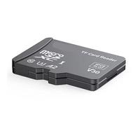 Nelsonerty Lecteur de Carte TF avec D'Apparence de Carte TF 8 Emplacements pour Cartes TF Lecteur de Carte Mémoire Haute Vitesse Multifonctionnel