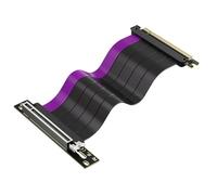 Nelsonerty Ligne D'Extension de Carte Graphique PCIE4.0 Rotor X16 Rotor 16X Ligne de Chargement Horizontale et Verticale pour Ordinateur de Bureau Noir