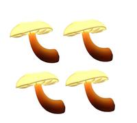 Nelsonerty Lot de 4 Veilleuses à LED en Forme de Champignon pour Enfants, Adultes, Chambre, Salle de Bain, Couloir