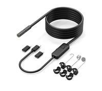 Nelsonerty Outils de Réparation W400E Outils de Diagnostic de Voiture 8 mm 8 LED Adaptateur Micro-Type Type-C Câble 5 M 2000 K Pixels