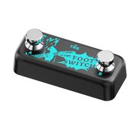 Nelsonerty Pédale de Réverbération Numérique pour Guitare Double Pédale Interrupteur à Pied Externe Double Step Nail Interrupteur Instantané Grand Step Nail