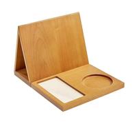 Nelsonerty Support de Livre en Bois Support de Livre Triangulaire en Bois Support de Table à Café et à Thé pour les Amoureux des Livres Décoration de Table de Chambre