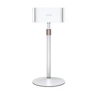 Nelsonerty Support de Moniteur Portable pour Tablette, Support de Moniteur Réglable en Hauteur, Support de Tablette, Support de Bureau, Support de Serrage, Blanc