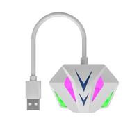Nelsonerty USB vers RJ45 Carte Réseau 10/100/1000 Mbps Effet D'Éclairage RVB pour PC Ordinateur Portable Blanc