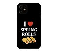 Nem Food Funny Simple Quote I Love Spring Rolls Coque pour iPhone 11
