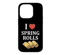 Nem Food Funny Simple Quote I Love Spring Rolls Coque pour iPhone 14 Pro