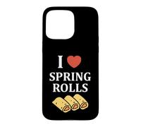 Nem Food Funny Simple Quote I Love Spring Rolls Coque pour iPhone 15 Pro Max