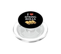 Nem Food Funny Simple Quote I Love Spring Rolls PopSockets PopGrip pour MagSafe