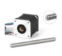 NEMA 17 48mm non-captive stepper electronic starter with Tr8*8 lead screw 100mm-400mm threaded for options CZAOINCU(400mm Tr8,NEMA17 48mm T8-8)