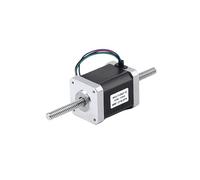 NEMA 17 Non-captive stepper electronic starter 34mm 40mm 48mm 60mm body Linear stepper electronic starter with 100mm 200mm 300mm Tr8 lead screw CZAOINCU(200mm Tr8-8,NEMA17 34mm)