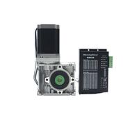 Nema 23 electronic starter Worm Gearbox Driver Kit NMRV030 Gear Reducer Ratio 5:1-80:1 Stepper electronic starter 1.2 2.2Nm 3Nm 2-phase Hybrid electronic starter DM556 MQXFCZUX(Ratio 5 to 1,1.2Nm Step