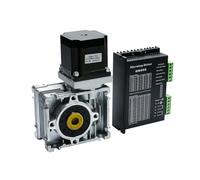 Nema23 Stepper electronic starter Worm Gearbox RV030 Speed Reducer with14mm Output 3A 56MM 1.2NM 172Oz-in dm542 driver Kit Convert CNC Router IINKUEYK(RATIO7.5_WITH TB6600 DRIVER)