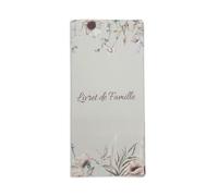 Nemau - Étui Livret de Famille - Protège-Livret Officiel - Housse en Gomme Expansée - Format Mairie - Fabriqué en France - Souple, Imperméable, Élégant - Modèle Fleurs Bohèmes