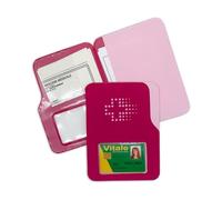 Nemau - Pochette Garde Ordonnan ce avec Fenetre pour Carte Vitale - Gomme Expansée - Fabriqué en France - Étui Souple pour Ordonnance, Carte Vitale, Mutuelle - Modèle BicoloreFushia et Rose