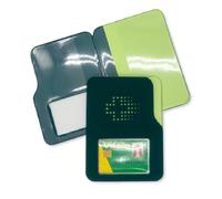 Nemau - Pochette Garde Ordonnance avec Fenetre pour Carte Vitale - Gomme Expansée - Fabriqué en France - Étui Souple pour Ordonnance, Carte Vitale, Mutuelle - Modèle Bicolore Vert Bouteille et anis