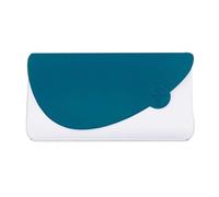 Nemau - Pochette Garde Ordonnance Format Enveloppe - Gomme Expansée - Fabriqué en France - Étui Souple pour Ordonnance, Feuilles de Soins, Carte Vitale, Carte Mutuelle - Modèle Bicolore Bleu et Blanc