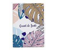 Nemau - Protège Carnet de Santé en Gomme Expansée - Fabriqué en France - Étui Carnet Bébé Enfant Fille ou Garçon Adulte - Format Maternité Standard - Idée Cadeau Naissance - Modèle Tropical Coloré