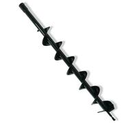 NEMAXX® B80 Tête de Tarière pour Perceuse & Visseuse Sans Fil [80MM] - Tête de Rechange pour Tarière de Sol, Foreuse à Terre & Tarière de Jardin - Tête de Tarière Manuelle en Noir
